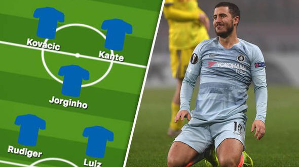 Hazard trở lại tạo nên 8 sự thay đổi trong đội hình Chelsea gặp Everton