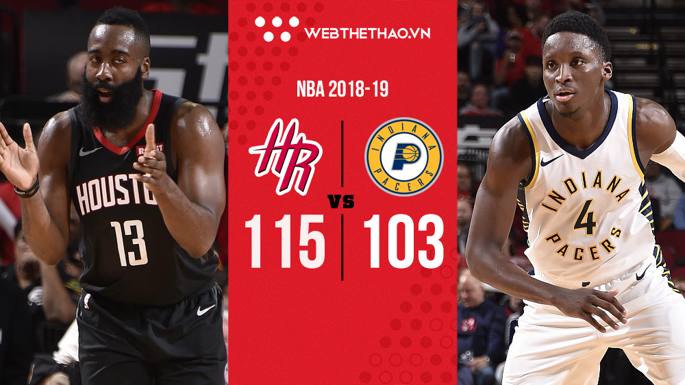 Sau tin đồn chia tay Carmelo Anthony, James Harden và đồng bọn bất ngờ "làm gỏi" Indiana Pacers