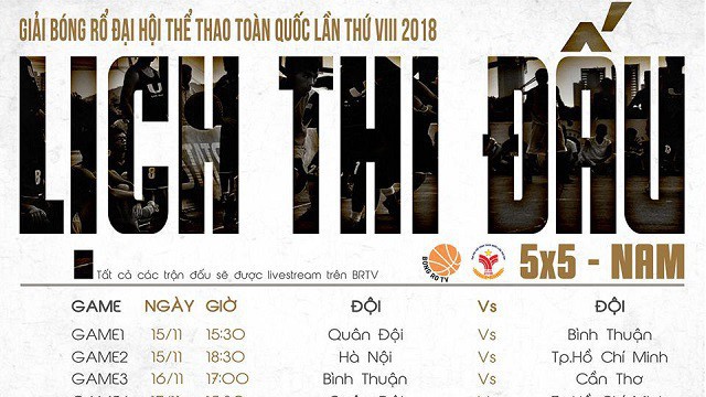 Lịch thi đấu bóng rổ Đại hội thể dục thể thao: Hà Nội, Tp.Hồ Chí Minh và cuộc đối đầu đầy duyên nợ