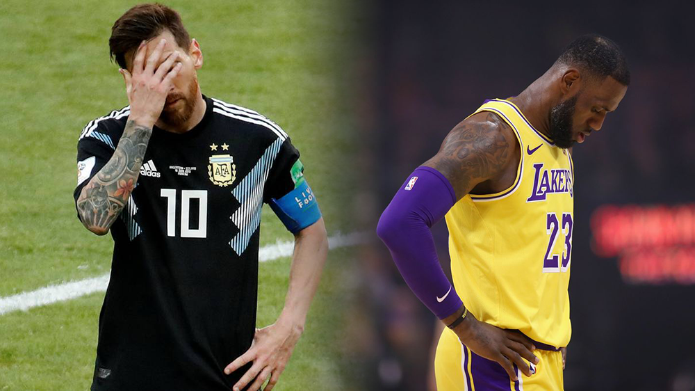 LeBron James ném phạt tệ như Messi sút pen