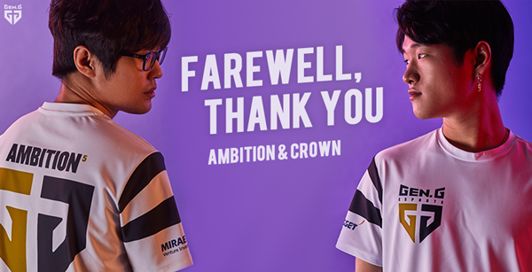 Gen.G chia tay Crown và Ambition - Ảnh 1.