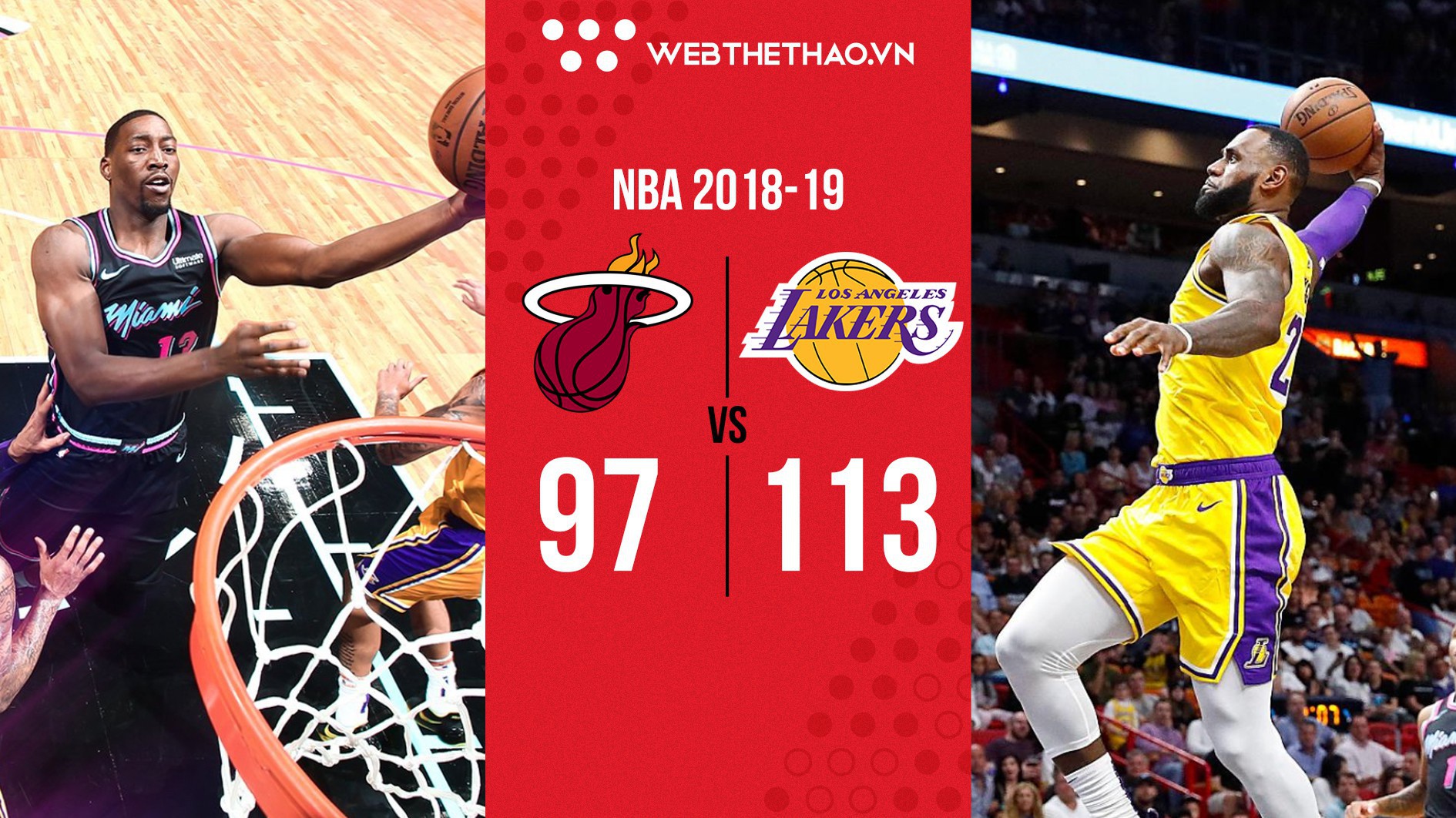 Chơi trận đấu hay nhất mùa giải, LeBron James "thả nhẹ" 51 điểm vào rổ đội bóng cũ Miami Heat