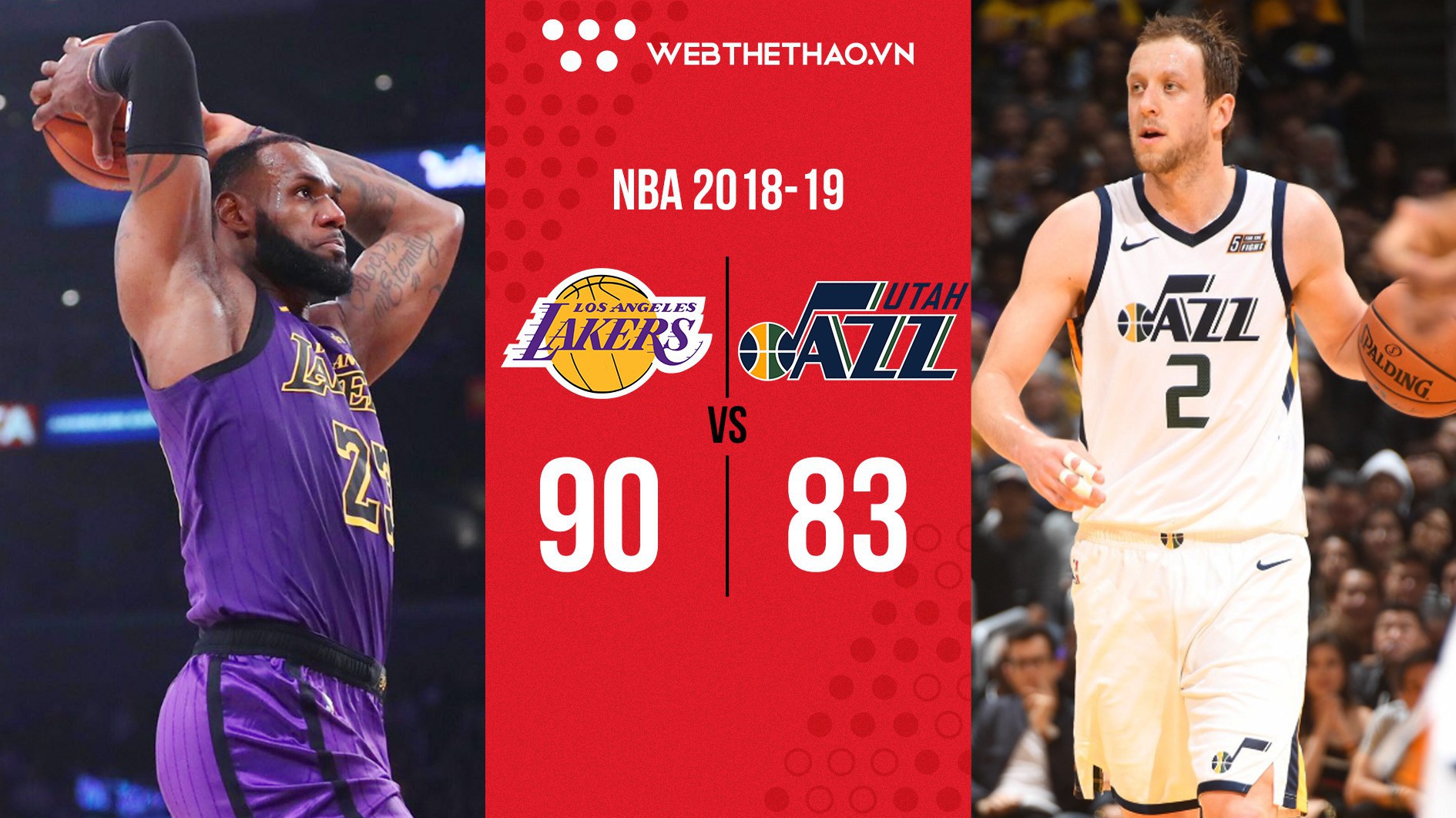 Trong ngày ai đánh cũng dở, LeBron James lại sắm vai người hùng cho Los Angeles Lakers