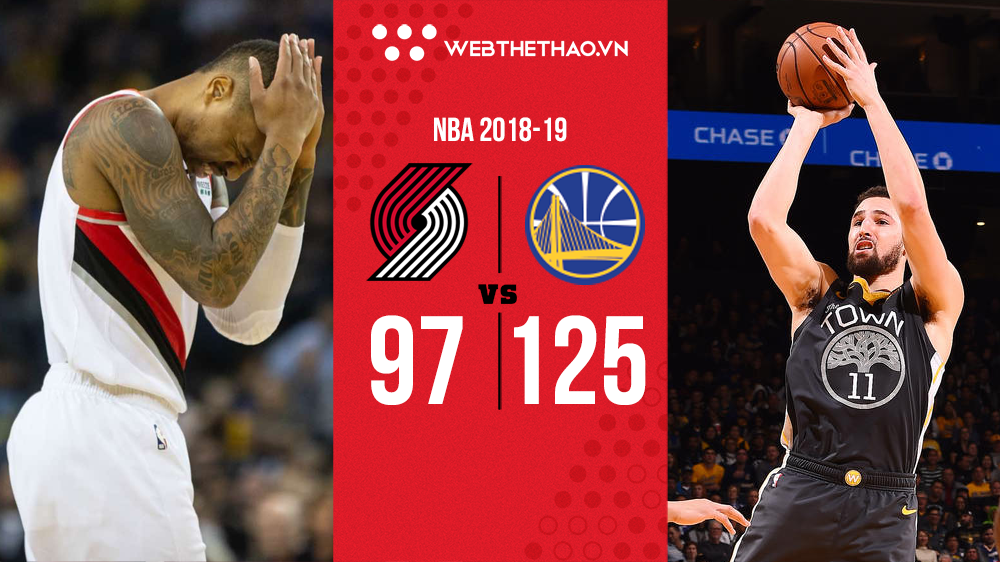 Kevin Durant đua điểm với Klay Thompson, Warriors vùi dập Blazers để tìm lại thói quen chiến thắng