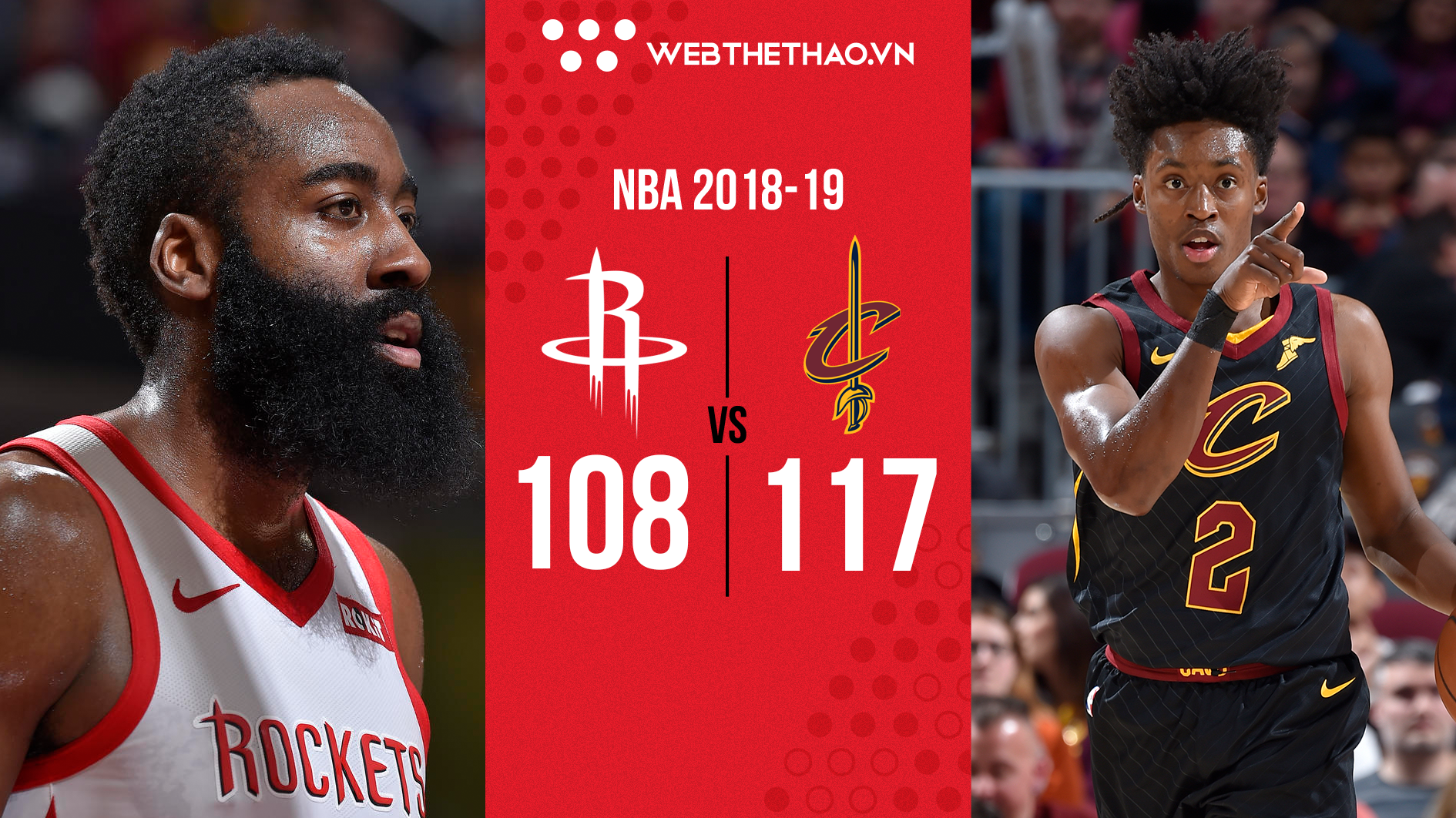 Rockets ôm hận trước Cavaliers trong ngày James Harden vừa làm, vừa phá