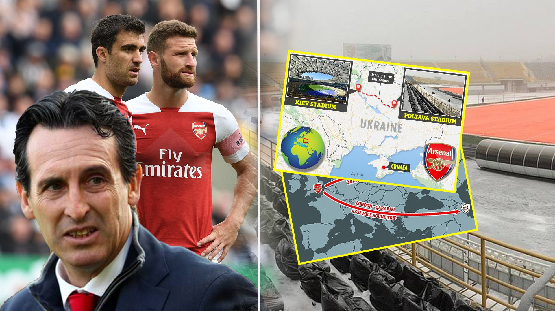 Arsenal và nỗi lo thể lực trước quãng đường "hành xác" tới sân của Vorskla Poltava