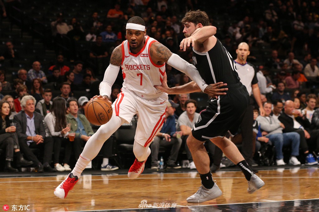 Carmelo Anthony bật chế độ hồi xuân 2007, gánh Houston Rockets ngày vắng James Harden - Ảnh 2. Carmelo Anthony bật chế độ hồi xuân 2007, gánh Houston Rockets ngày vắng James Harden - Ảnh 2.