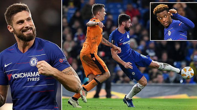 Cú đúp của Giroud, kỷ lục của Hudson-Odoi và top 5 thống kê ấn tượng trận Chelsea - PAOK