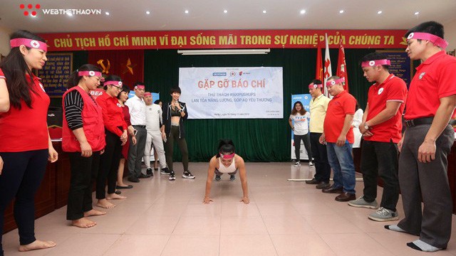 “Thử thách 500 cái chống đẩy - Lan tỏa năng lượng, góp áo yêu thương”