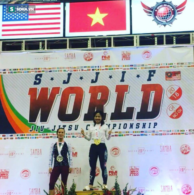 Võ sĩ Việt Nam đánh bại đối thủ hơn 35kg và giành 2 chức vô địch thế giới Jiu-Jitsu  - Ảnh 1.