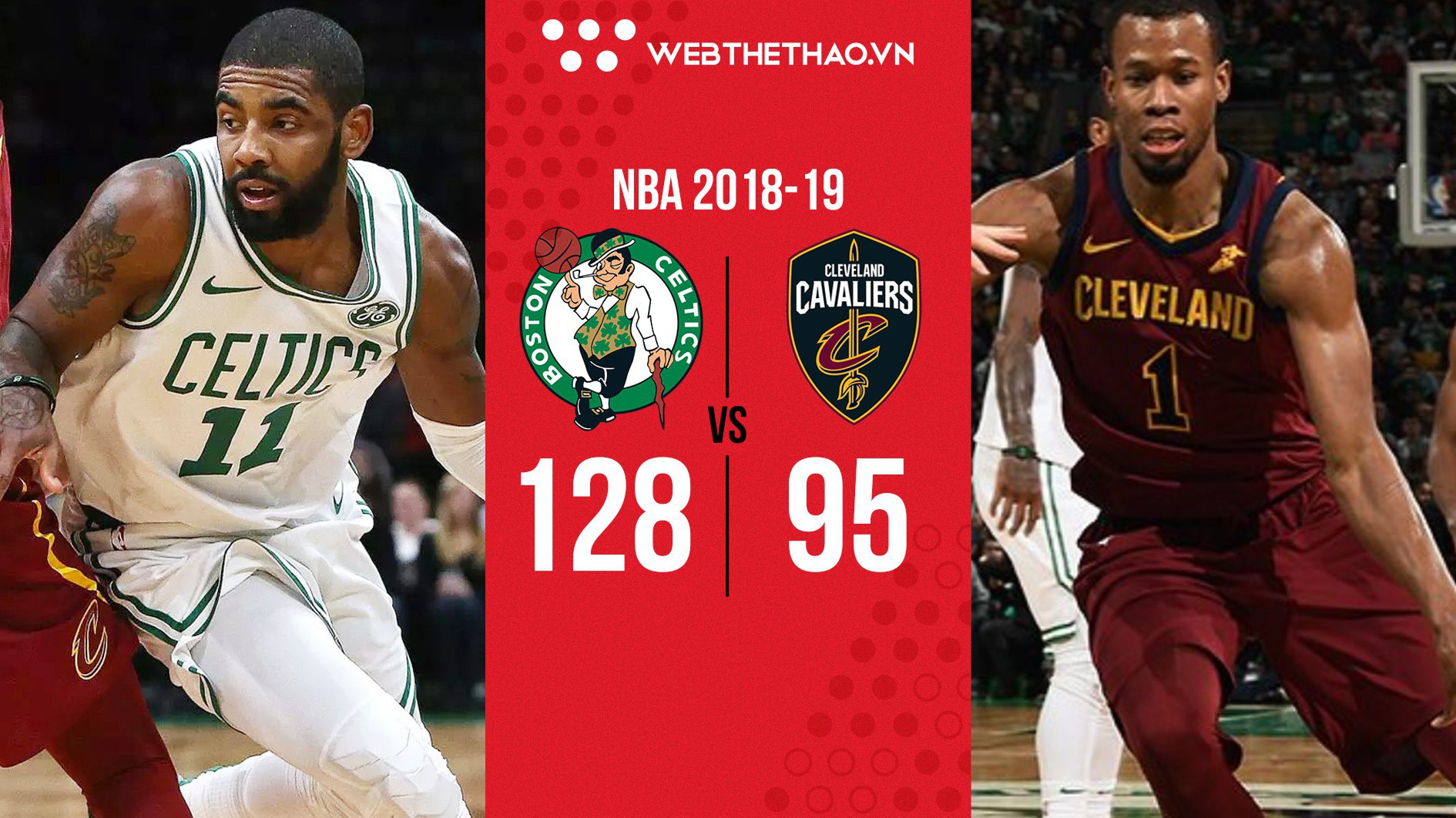 Gordon Hayward hồi sinh và Kyrie Irving chơi trận hay nhất mùa giải để giúp Boston Celtics mở lại mạch thắng