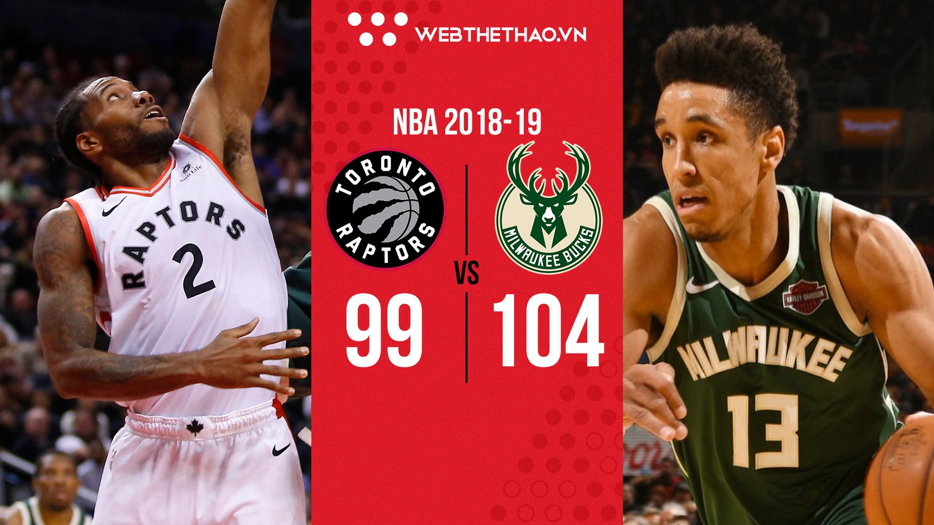 "Thả nhẹ" 2 quả 3 điểm thần sầu, Malcolm Brogdon giúp Milwaukee Bucks tiếp tục làm "khắc tinh của Raptors"