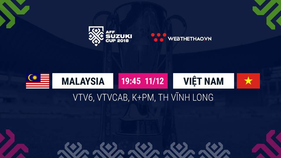 Lịch thi đấu AFF Cup 2018 mới nhất hôm nay 11/12