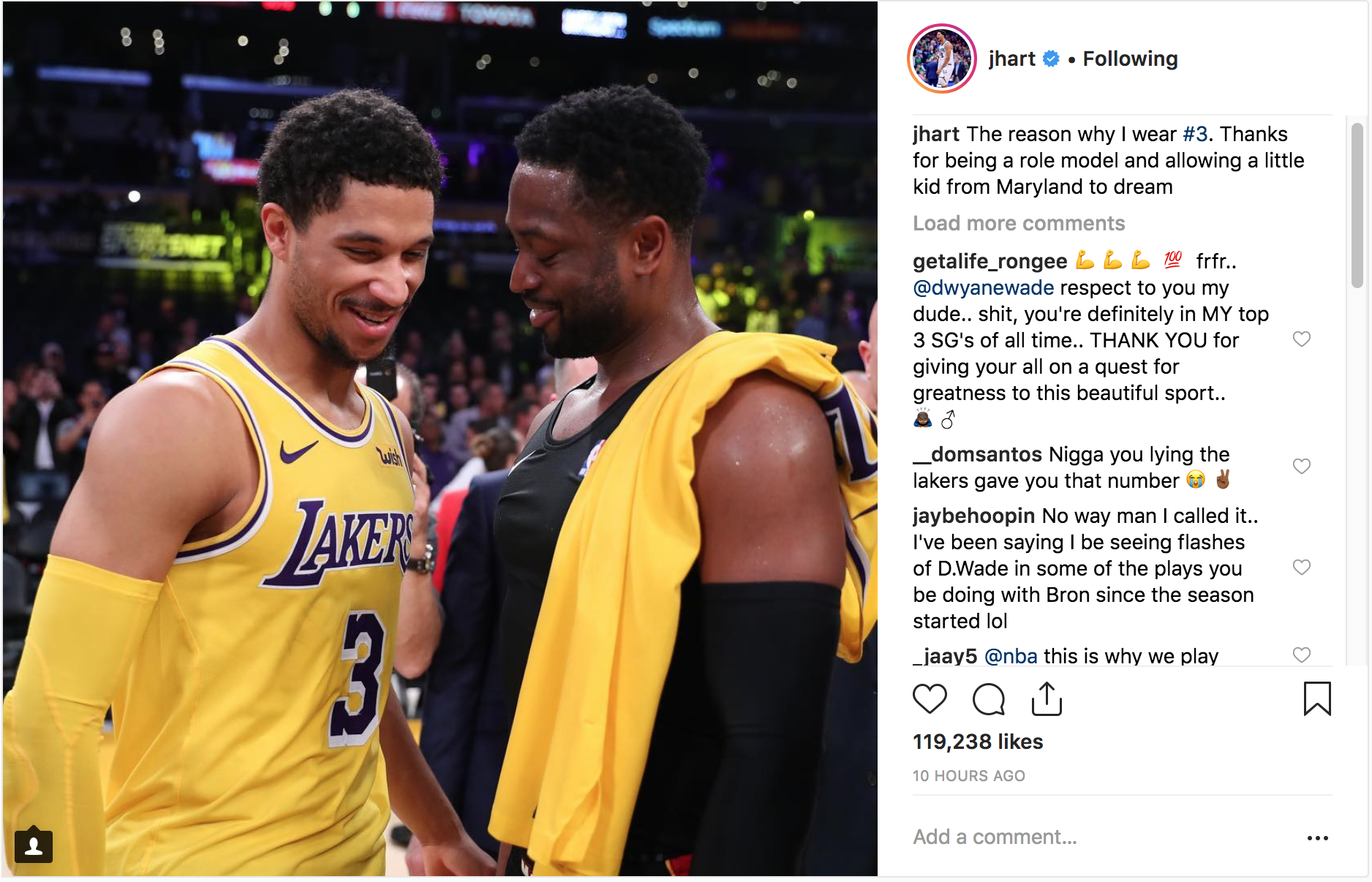 Những phản ứng đầy cảm xúc sau màn tạm biệt LeBron James của Dwyane Wade - Ảnh 3. Những phản ứng đầy cảm xúc sau màn tạm biệt LeBron James của Dwyane Wade - Ảnh 3.