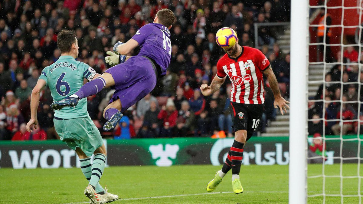 Kỷ lục đánh đầu, Arsenal kết thúc chuỗi bất bại và 5 điểm nhấn từ trận gặp Southampton
