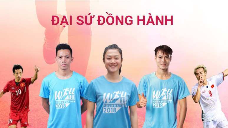 Văn Quyết, Văn Toàn, Tú Chinh sẽ là Đại sứ Đường chạy nghị lực VNU Will Run