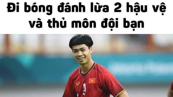 Ảnh chế chiến thắng của Việt Nam trước Philippines: Công Phượng "lừa" cả CĐV nhà!