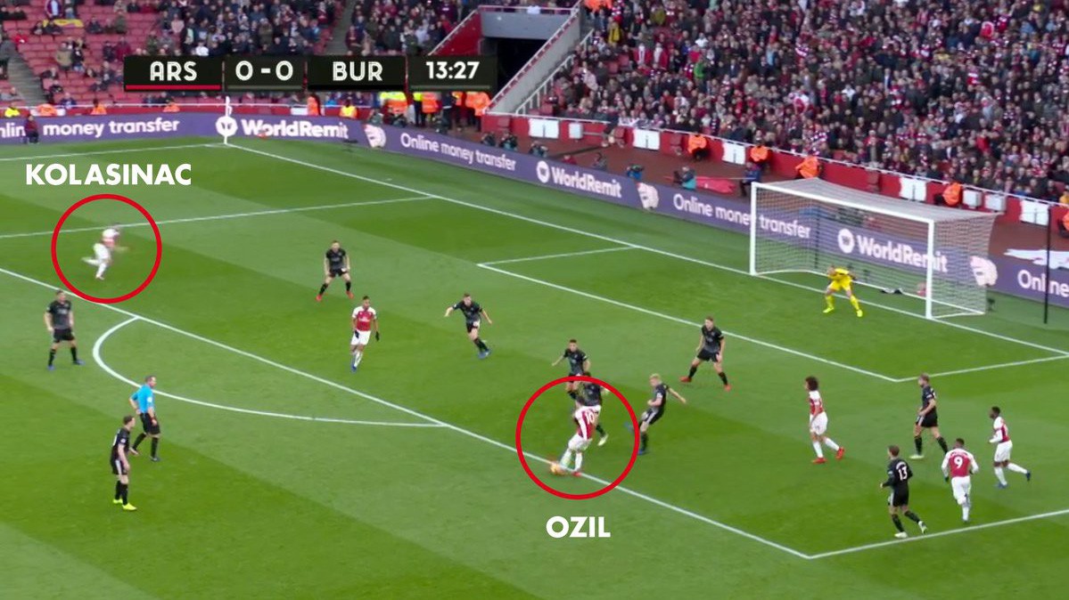 Đường chuyền Ozil đẳng cấp đến mức thậm chí ống kính truyền hình còn không... theo kịp!