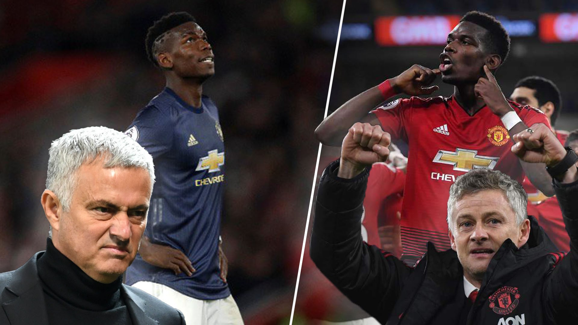 Hai bộ mặt khác biệt không tưởng của Pogba dưới thời Solskjaer và triều đại Mourinho
