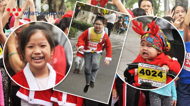 Nét đáng yêu của runner nhí trên Đường chạy Giáng sinh