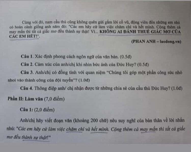 Câu chuyện của Đức Huy - Duy Mạnh vào đề thi văn THPT - Ảnh 3. Câu chuyện của Đức Huy - Duy Mạnh vào đề thi văn THPT - Ảnh 3.