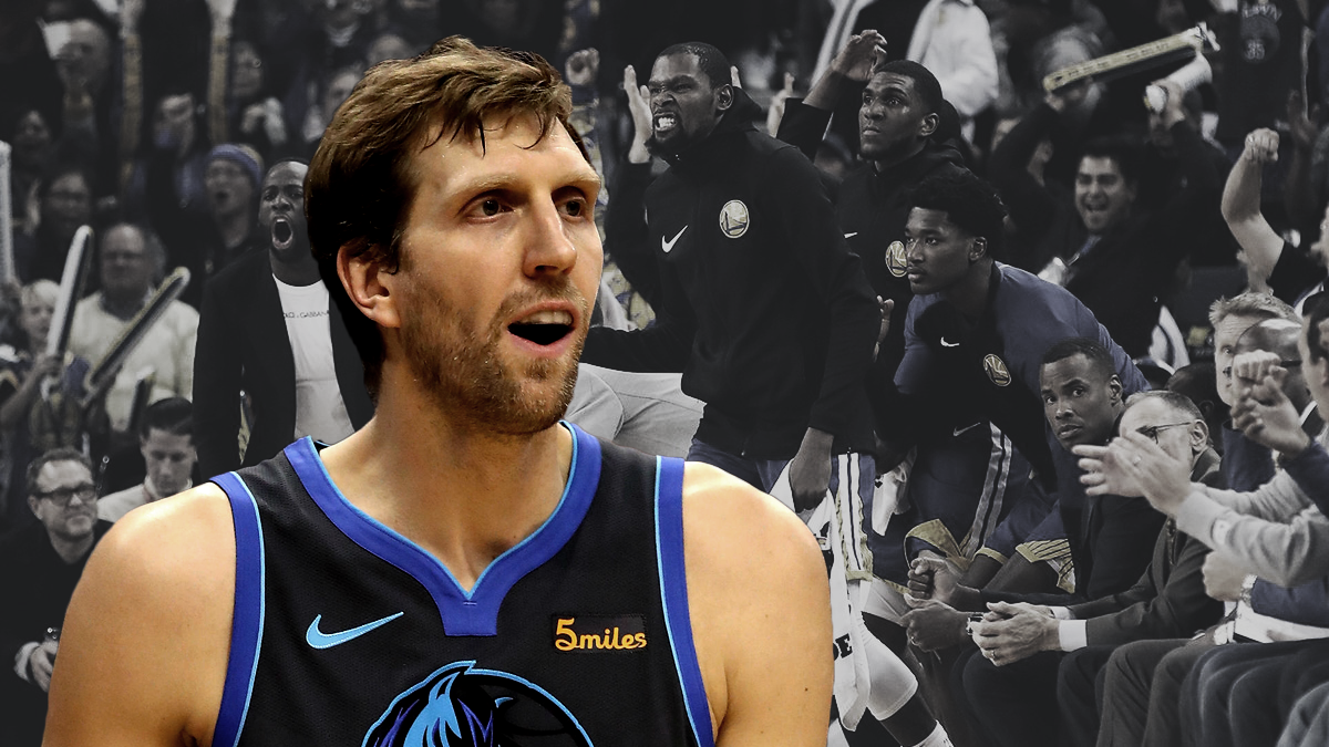 Warriors lưu kỷ niệm về huyền thoại Dirk Nowitzki bằng cách giữ nguyên lỗ thủng trên tường
