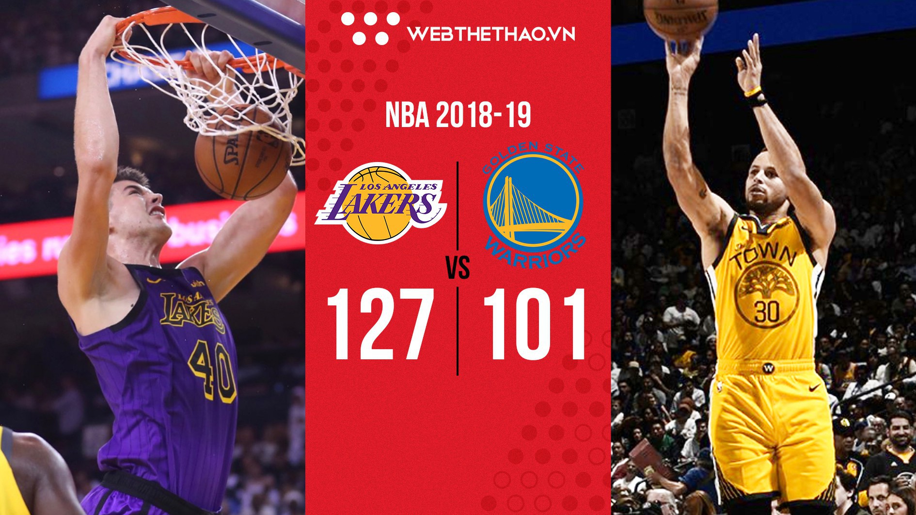 "Chấp" LeBron James từ hiệp 3, Los Angeles Lakers vẫn "bán hành ngập mồm" cho Golden State Warriors