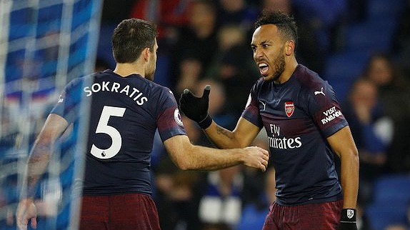 Video kết quả vòng 19 Ngoại hạng Anh 2018/19: Brighton - Arsenal
