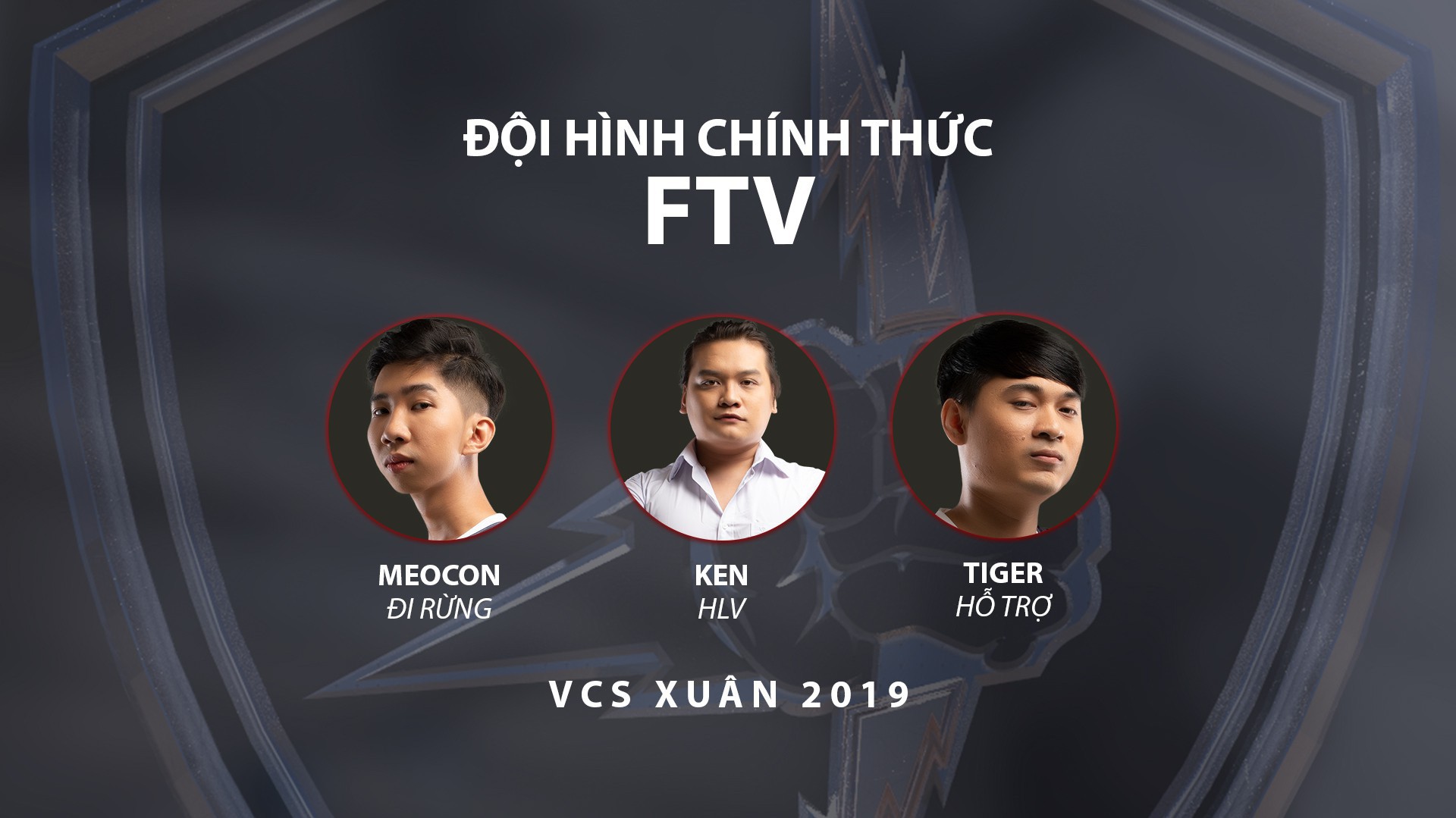 FTV công bố đội hình cho giải đấu VCS mùa Xuân 2019