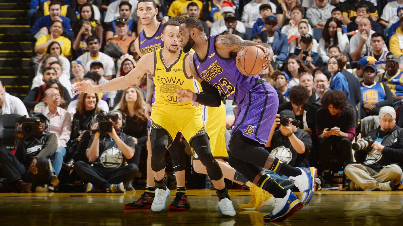 Trận đấu Giáng sinh giữa Lakers và Warriors lập kỷ lục rating ở Mỹ