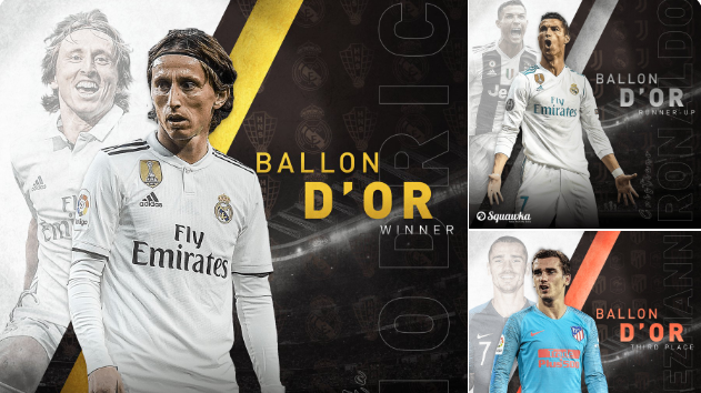 Những ai đã bầu cho Modric và Ronaldo trong cuộc đua giành Quả bóng vàng 2018?