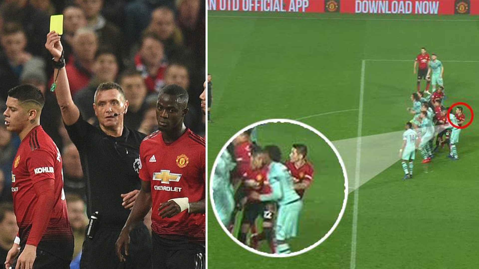 Cựu trọng tài nói gì về 2 pha bóng tranh cãi của Herrera và Rojo ở đại chiến Man Utd - Arsenal?