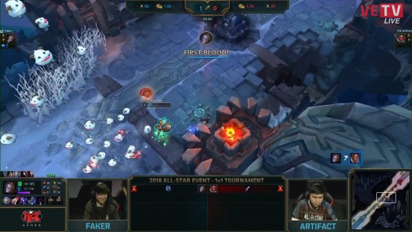 Kết quả All-Star 2018 1vs1 ngày 1 (07/12): Faker, Uzi dễ dàng hạ gục đối phương - Ảnh 3.
