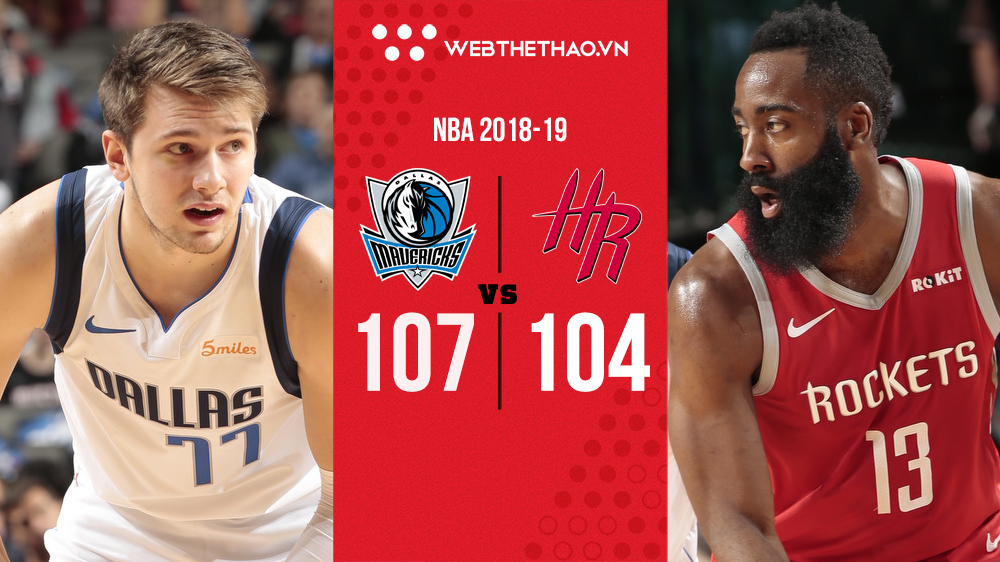 11 điểm định mệnh màn gánh team lội ngược dòng của Luka Doncic trước Houston Rockets