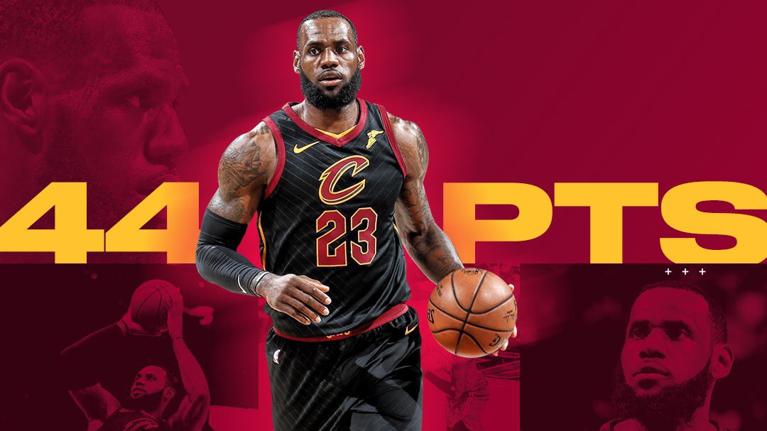 King James lại bùng cháy với 44 điểm, Cleveland Cavaliers gỡ hoà Series 2-2