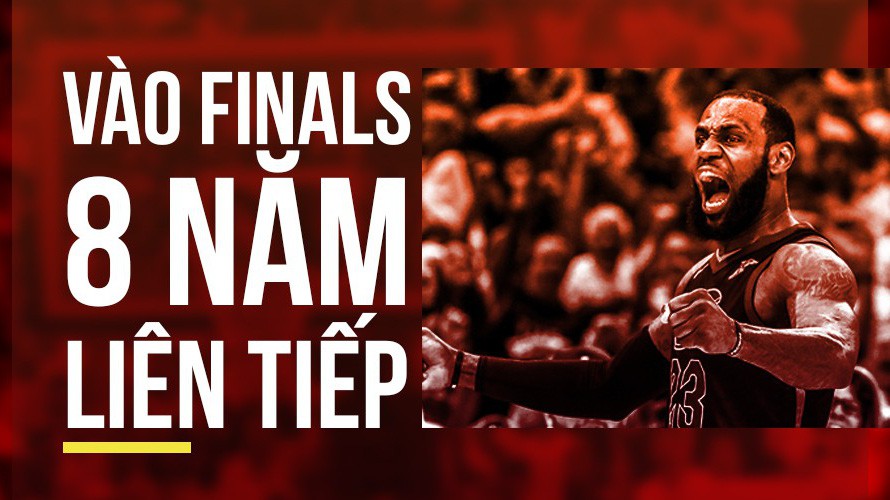 LeBron 8 lần vào NBA Finals, hãy mang cả Miền Tây đến đây!