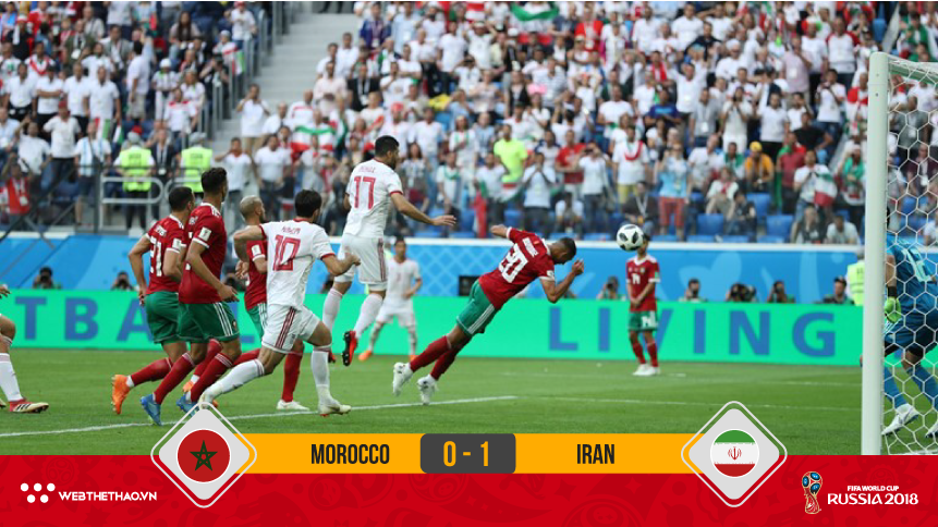 Bị Morocco ép sân, Iran vẫn được... biếu kèm 3 điểm