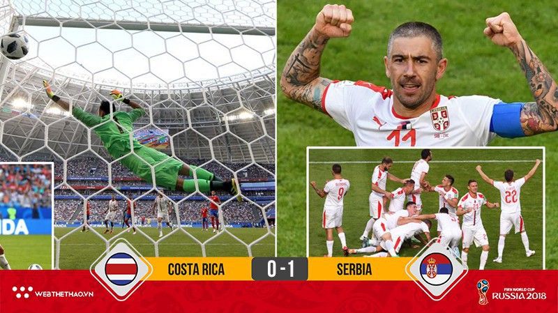 Serbia đánh bại Costa Rica nhờ... trái bóng Telstar 18