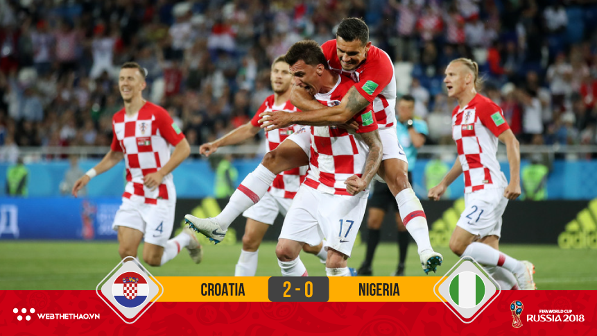“Được mùa” phạt đền, Croatia dễ dàng hạ gục Nigeria