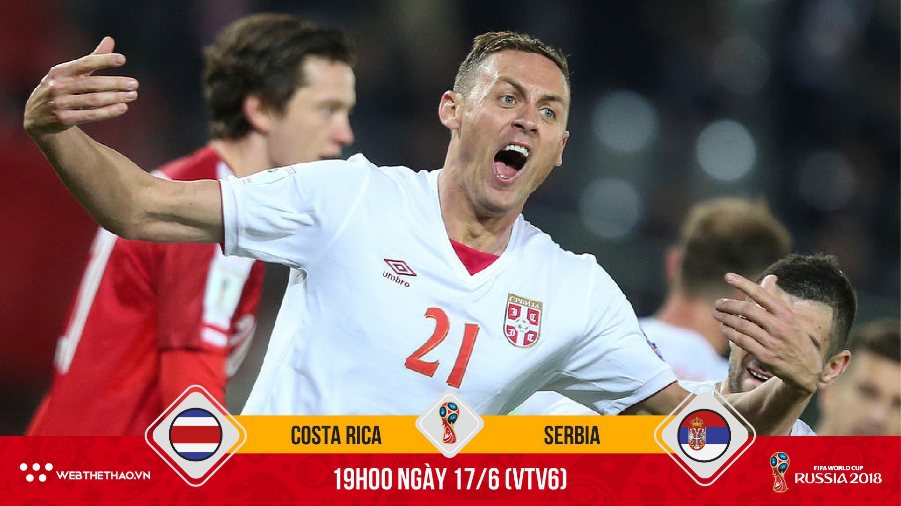 Matic dẫn "đoàn người khổng lồ" Serbia vượt cơn ác mộng vòng bảng World Cup