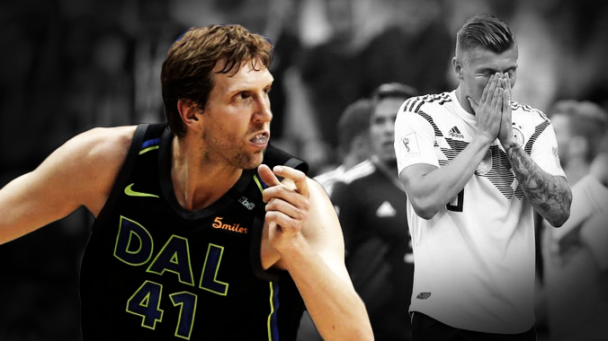 Lão tướng Dirk Nowitzki cũng "cạn lời" khi chứng kiến địa chấn Đức thua Mexico