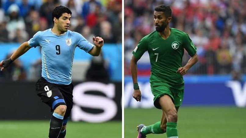 Link xem trực tiếp trận Uruguay - Saudi Arabia ở World Cup 2018