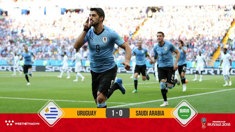 Đánh bại Saudi Arabia, Luis Suarez nhận món quà đặc biệt