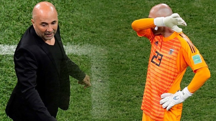 HLV Sampaoli sẽ "trảm" tội đồ Caballero, chọn thủ môn mới ở trận đấu với Nigeria