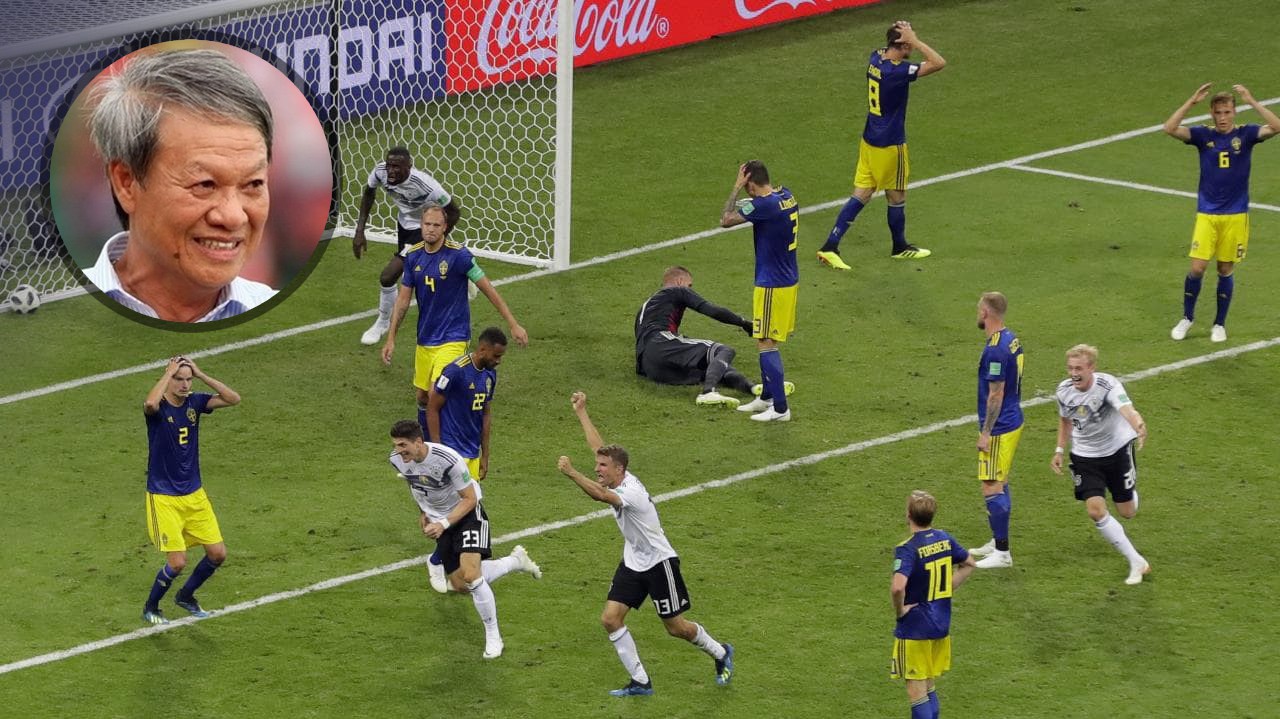 HLV Lê Thụy Hải: "Đức thắng may, xem các đội như Thụy Điển ở World Cup rất khó chịu"