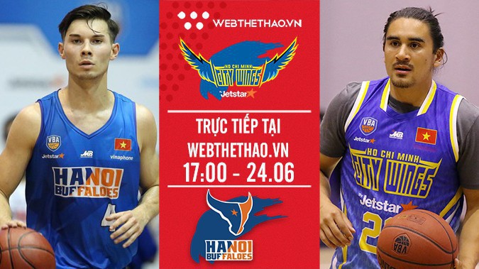 Trực tiếp bóng rổ VBA: Hochiminh City Wings vs Hanoi Buffaloes