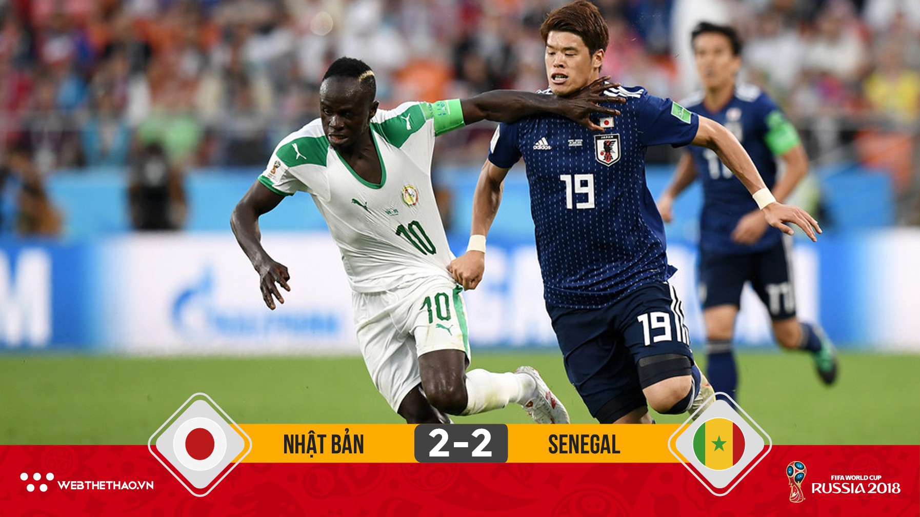 Rượt đuổi tỷ số nghẹt thở, Senegal và Nhật Bản bất phân thắng bại ở ngôi đầu bảng H