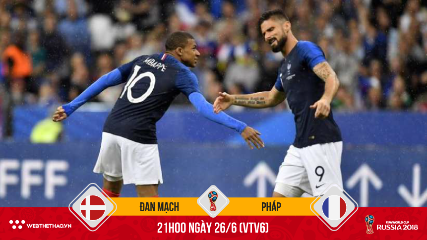 Mbappe sẽ đào sâu thêm kỷ lục nhờ duyên "đầu vàng Giroud" trước Đan Mạch?