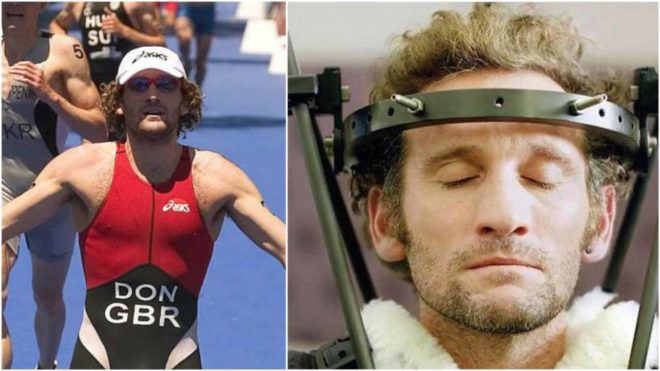 Tim Don: Chức vô địch kỳ diệu sau tai nạn gãy cổ 
 ở Ironman 70.3 Costa Rica