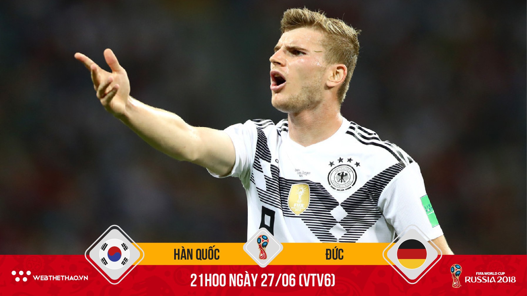 Sau người hùng Toni Kroos, Đức sẽ hạ Hàn Quốc nhờ “tiền đạo biến hình”!